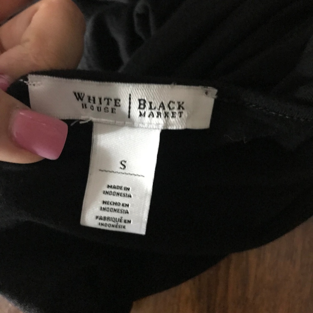 white house black market top womens small black - Picture 6 of 7